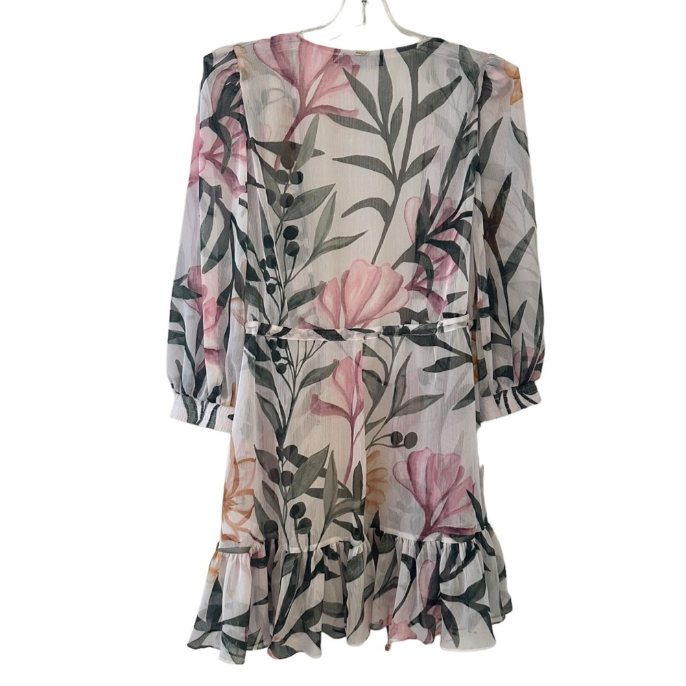 PatBO Women's Jasmin Short Robe Printed Swim Cover Mini Dress - M - Picture 9 of 10